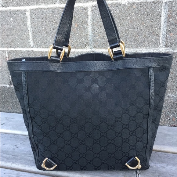 GUCCI Auth. Abbey GG Canvas D Ring Mini Tote - Picture 6 of 16